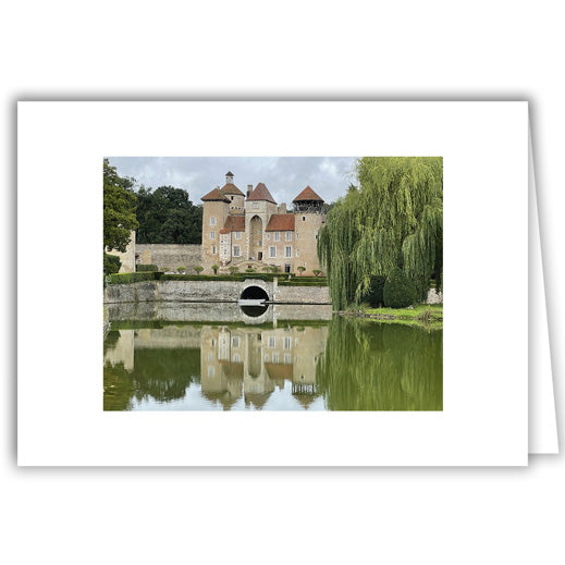 Helen Eddy photo card - Chateau de Sercy - lakeside - Item 370D-61