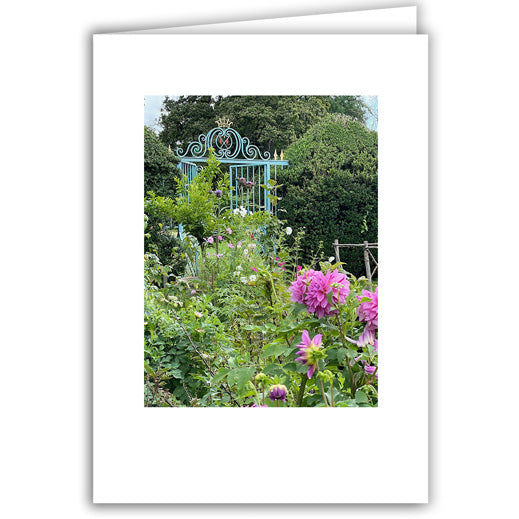 Helen Eddy photo card - Chateau de Sercy - Garden Gate - Item 370D-68