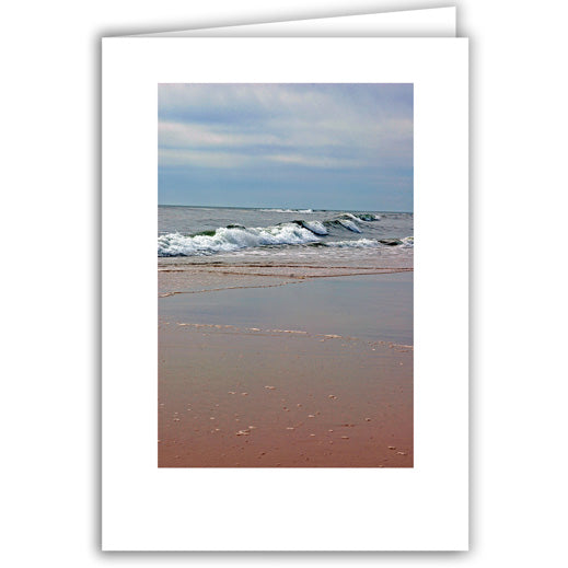 Helen Eddy photo card - Waves on Pink Beach - Long Island - Item 44D-40