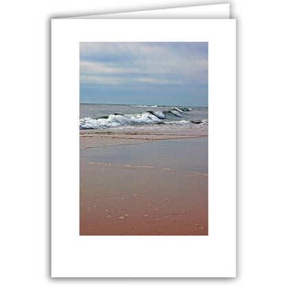 Helen Eddy photo card - Waves on Pink Beach - Long Island - Item 44D-40