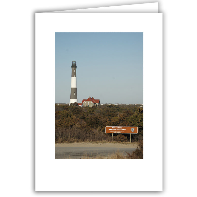 Helen Eddy photo card - Fire Island Lighthouse - Item 45d-67