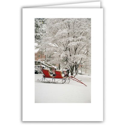 Helen Eddy photo card - Sleigh (V) - Winter - Item 50D-1278-21