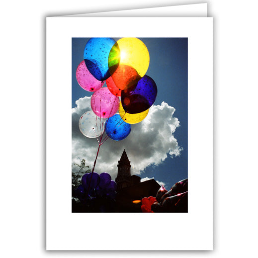 Helen Eddy photo card - Balloons and Custom House - Item 50D-307-9A