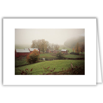 Helen Eddy photo card - Jenne Farm Vermont in Autumn - Item 50D-346-31A