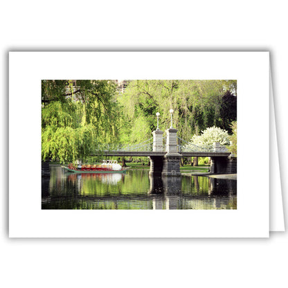 Helen Eddy photo card - Swan Boats Boston Public Garden - Item 50D-707-9