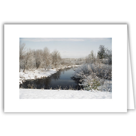 Helen Eddy photo card - Riverscape - Winter - Item 50D-994-15A