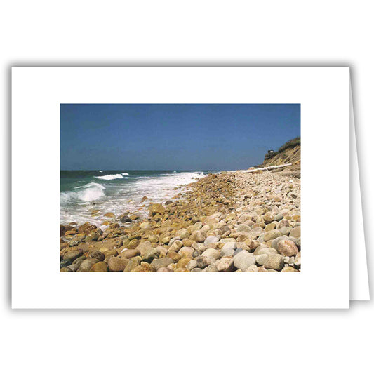 Helen Eddy photo card - Rocky Shore, Block Island, RI - Item 1095-9