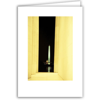 Helen Eddy photo card - Washington Monument Night - Washington DC - Item 50d-391-25