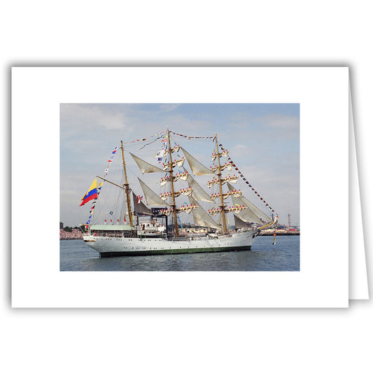 Helen Eddy photo card - Tall Ship - Item 50d-729-0