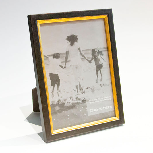 Roma 4x6 Cortona black wood ready made picture frame - 550086-46