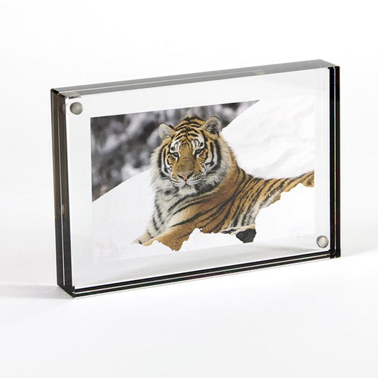 Canetti 4x6 Graphite edge acrylic photo frame - LC304K