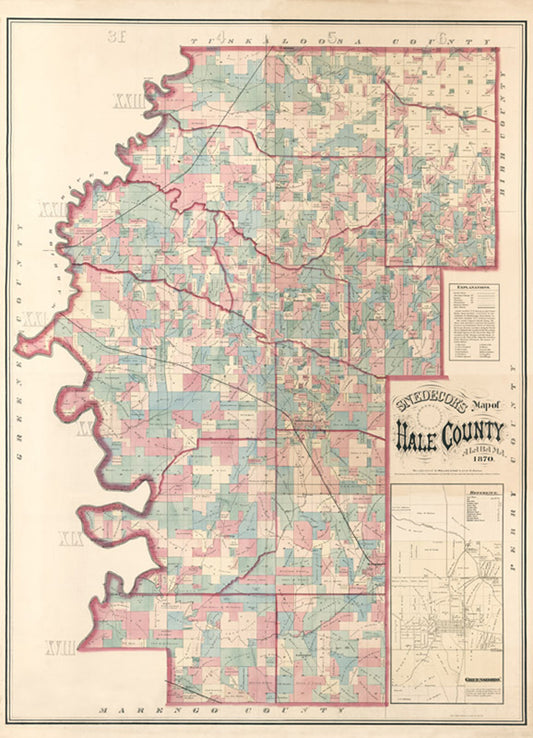 Alabama Hale County 1870