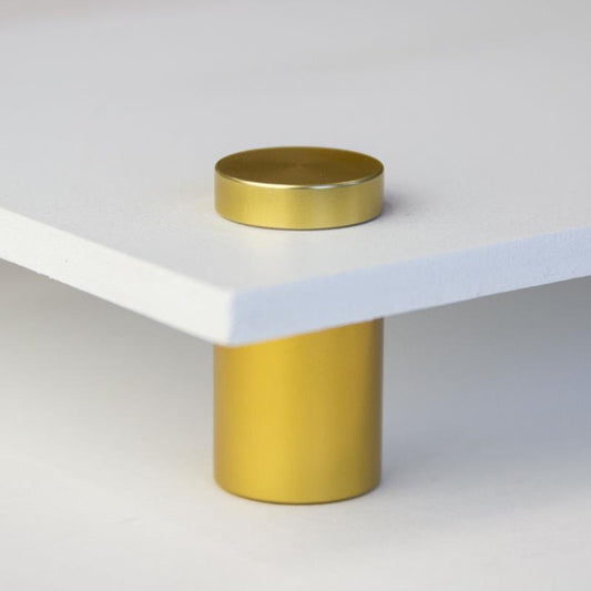 Standoff post - 3/4" x 1" Frosted Gold aluminum