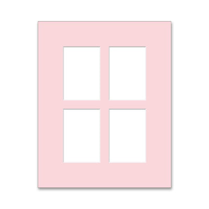 Archival Matting 8x10 with Four Openings - in colors