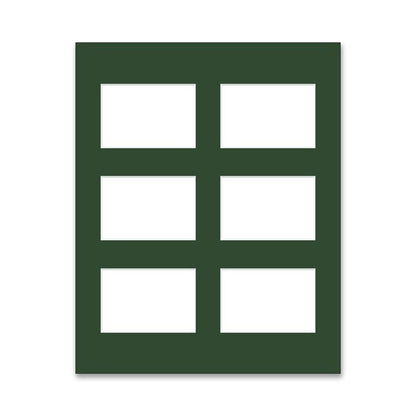 Archival Matting 16x20 with Six Openings - in colors
