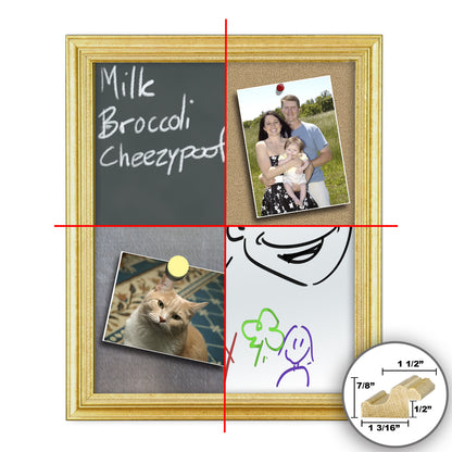 Frame It gold 11x14 Framed Memo Board - style 274