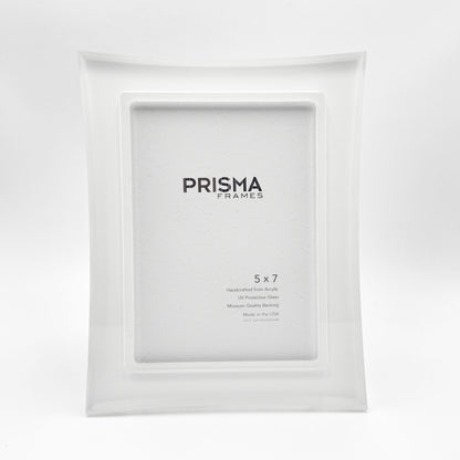 Prisma 5x7 Risa Snow White acrylic ready made picture frame - FBCR0SW5