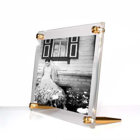 Wexel Art 7"x9" Tabletop Picture Frame with Silver Stands - style TBL0709G