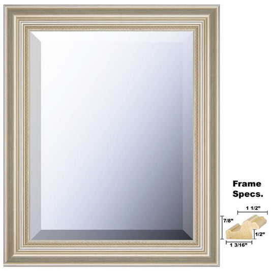Newton series mirror silver wood style 311