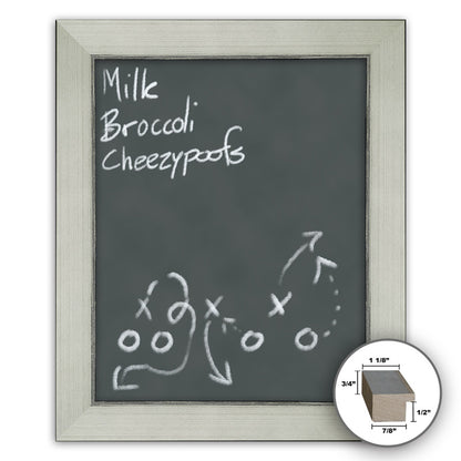 Frame It white and silver 24x30 Framed Memo Board - style 041B