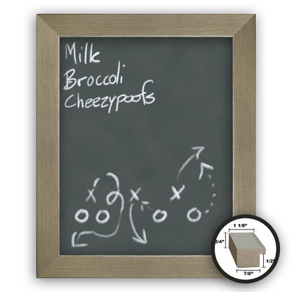 Frame It champagne silver 24x30 Framed Memo Board - style 43B