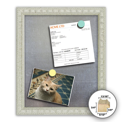 Frame It deco silver 12x36 Framed Memo Board - style 92B
