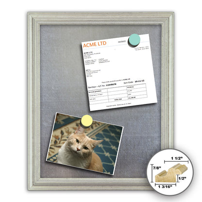 Frame It silver 18x24 Framed Memo Board - style 311