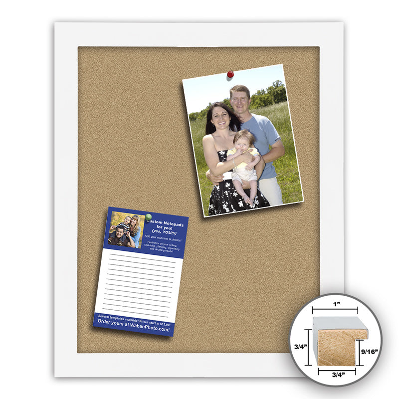 Frame It white 24x36 Framed Memo Board - style 328B