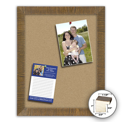 Frame It rustic walnut 24x36 Framed Memo Board - style 371B