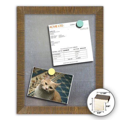 Frame It rustic walnut 24x36 Framed Memo Board - style 371B