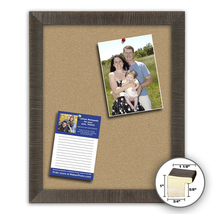 Frame It rustic ebony 16x20 Framed Memo Board - style 372B