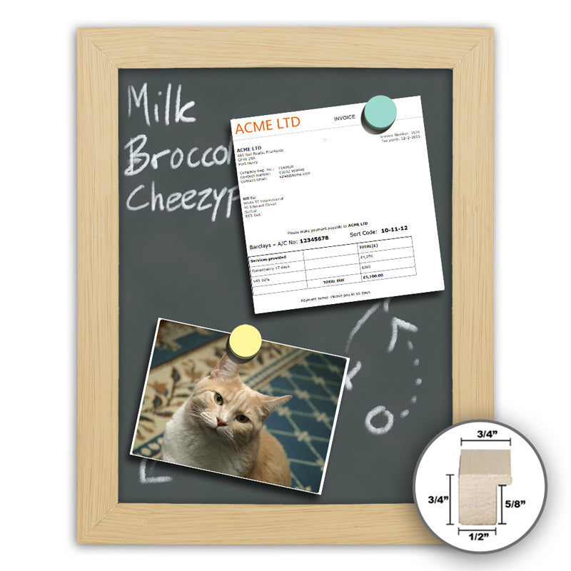 Frame It natural wood 20x30 Framed Memo Board - style 405