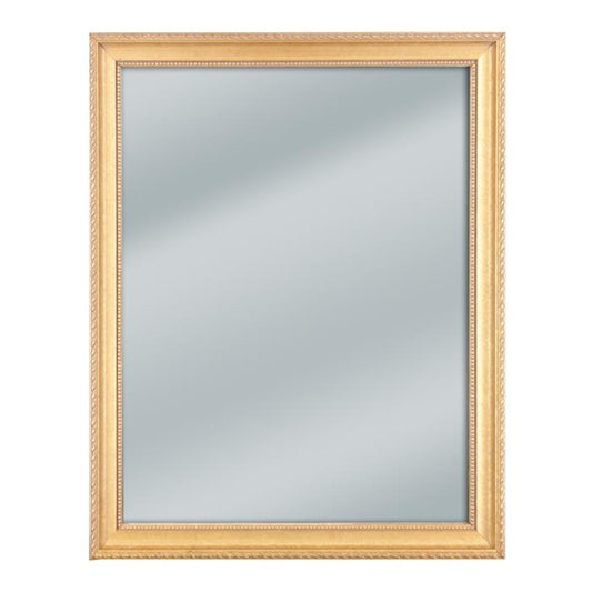 Decorative Scalloped Gold framed mirror 14 3/4" x 18 3/4"