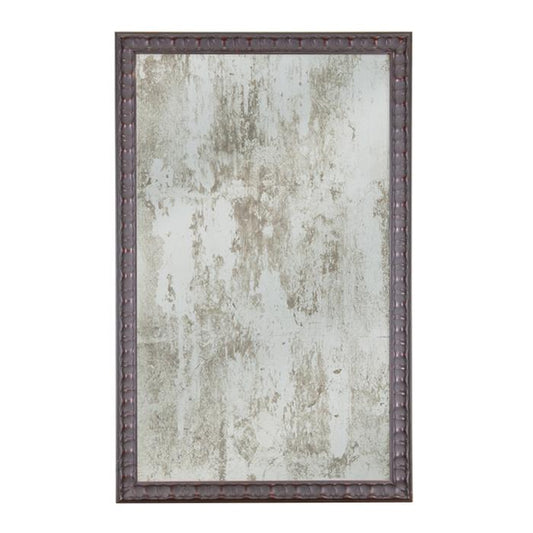 Distressed black framed mirror 20 1/2" x 32 1/2"