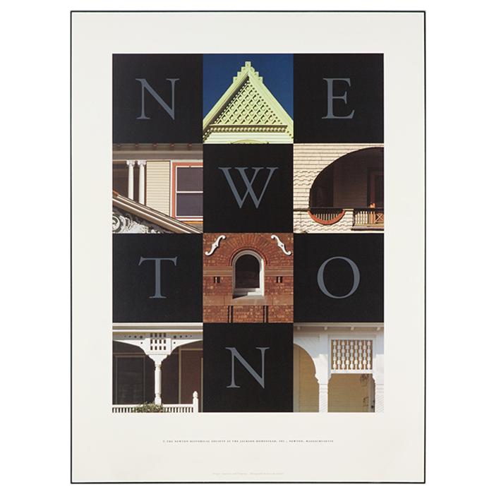 "Newton Collage" Plaque-Mounted Print