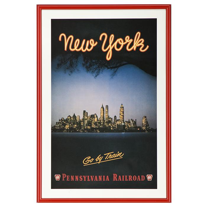 "New York" Pennsylvania Railroad Advertising Poster