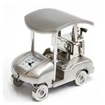 Sanis Golf Cart Silver Desk Clock C295SIL