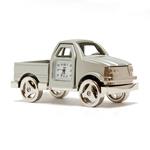 Sanis Pickup Truck Silver Desk Clock 848