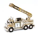 Sanis Fire Truck Silver Desk Clock ST9722-TR
