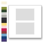 Archival matting for 12x12 picture frames with 2 windows to fit various size pictures| Frame It / Waban Gallery