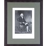 Framed Etching of James Madison by Alonzo Chappel