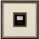 framed Mitsuko's Vineyard Chardonnay wine label