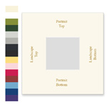 12x12 Foil-Printed Archival Matting - One Opening