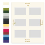 16x20 Foil-Printed Archival Matting - Six Opening