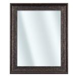 Distressed Black Wood Mirror with low floral relief - 14x17" | Frame It Waban Gallery
