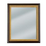 Braided dark wood framed mirror 20 x 24 | Frame It Waban Gallery