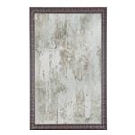 Detailed checkered silver framed mirror 13 1/2 x 15 1/2 | Frame It Waban Gallery