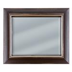 Distressed swan dark wood framed mirror 23 1/4 x 27 1/4 | Frame It Waban Gallery