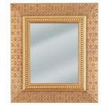 Decorative checkered gold framed mirror 13 3/4 x 15 3/4  | Frame It Waban Gallery