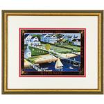 framed artwork "Good Fences Make Good..." by Elizabeth Mumford